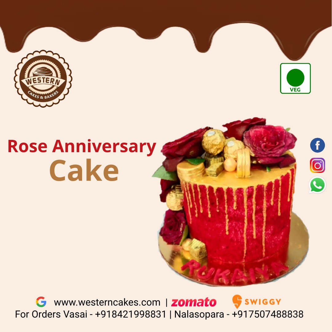  Rose Anniversary cake 