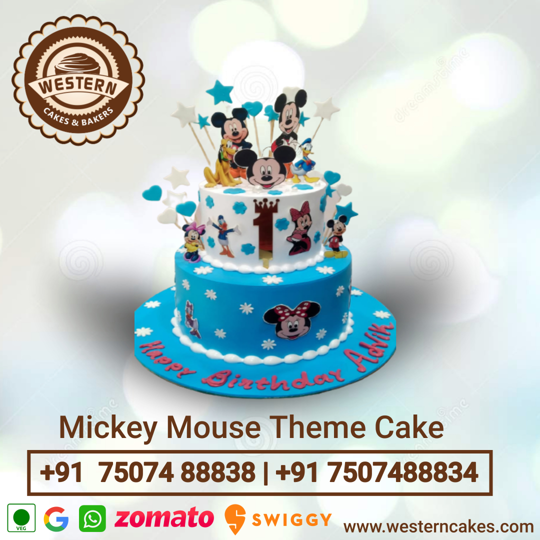 Mickey mouse theme cake