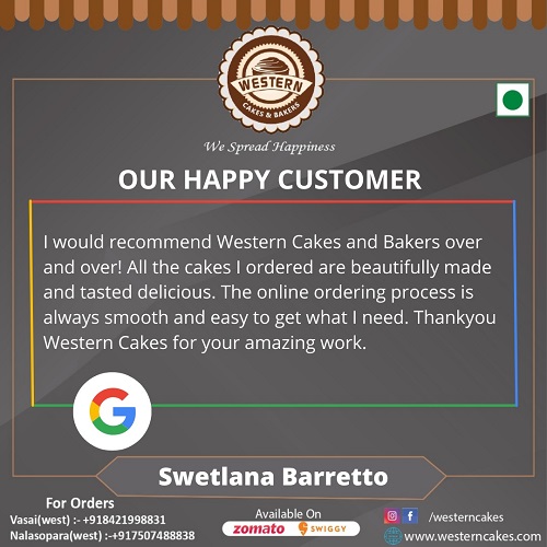 Google Review by Sweltlana Barretto