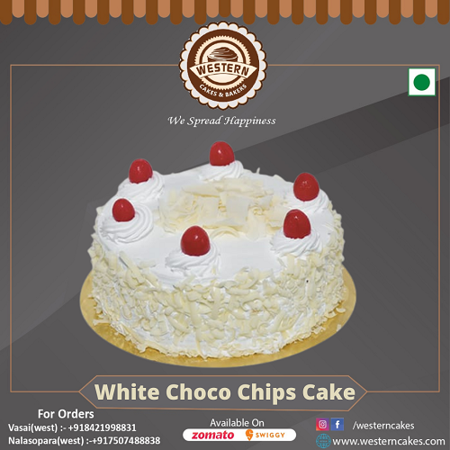 white choco chip cake