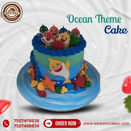 Ocean Theme Cake