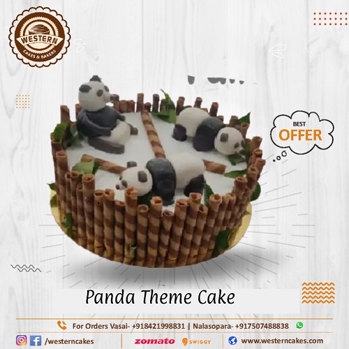 Panda Theme Cake 