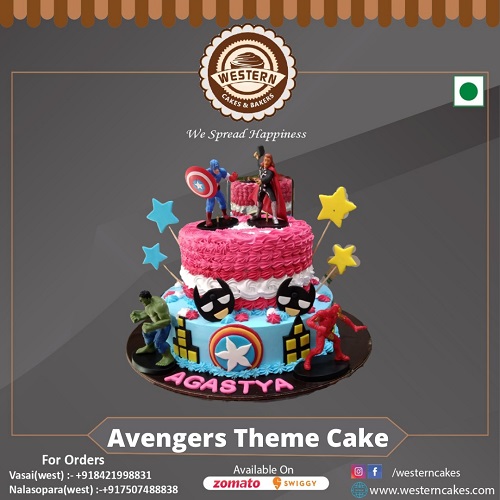 Avengers Theme Cake