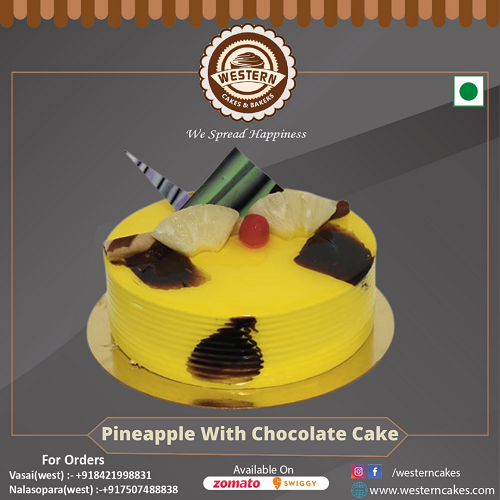 Pineapple With Chocolate Cake