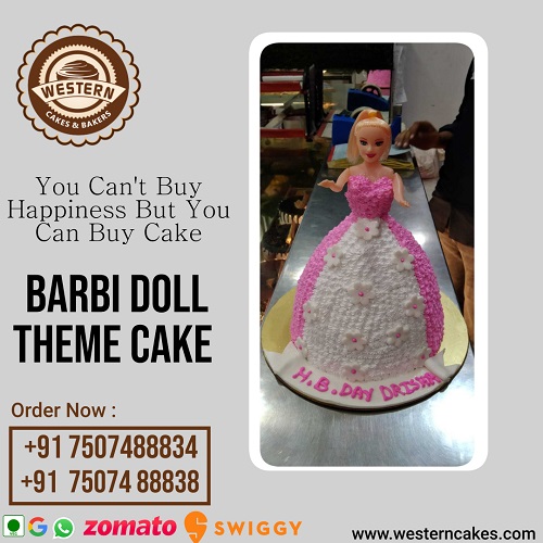 Barbie Doll Theme Cake