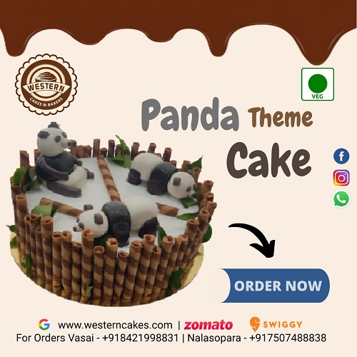 Panda Theme Cake