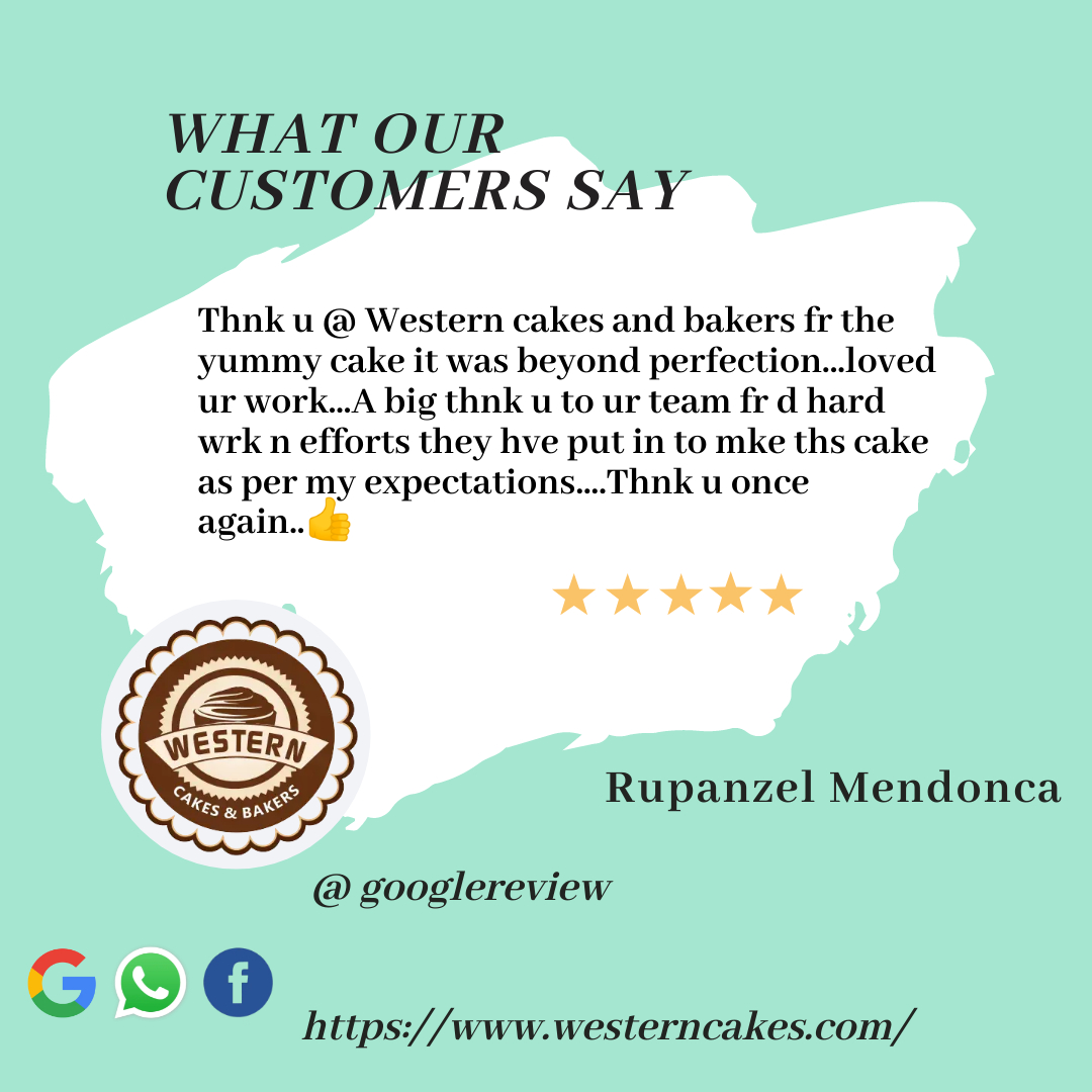 Rupanzel Mendonca feedback for western cakes